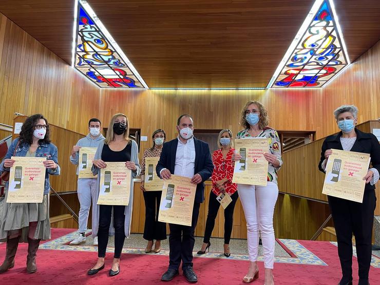 'Queremos galego no audiovisual' pide ao Goberno central que iguale as cotas do castelán para o galego. 