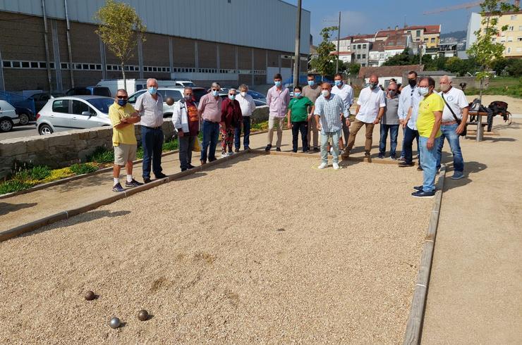 As novas pistas de Petanca de Pontevedra, situadas no barrio do Burgo/Concello de Pontevedra