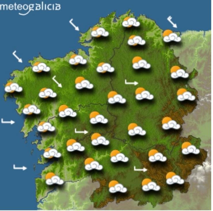 Predicións meteorolóxicas para o venres, 3 de setembro. METEOGALICIA / Europa Press