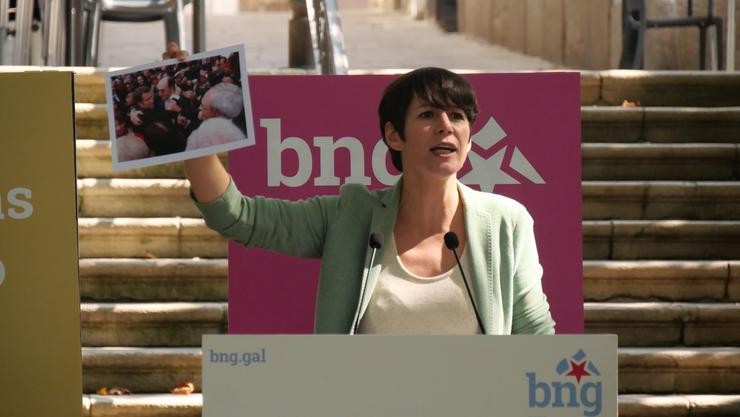 Ana Pontón no acto de inicio do curso político do BNG, na Coruña. BNG / Europa Press