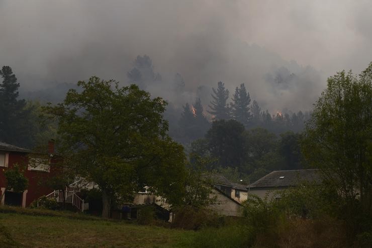 Incendios dun lume no municipio de Quiroga (Margaride), na provincia de Lugo a 6 de setembro de 2021, en Galicia (España).. Rosa Veiga - Europa Press 