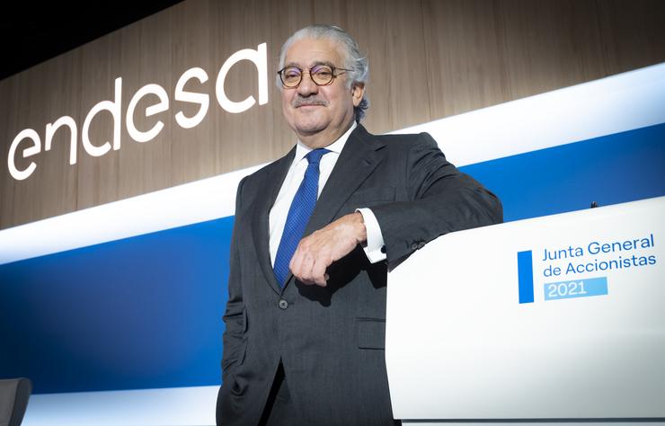 O conselleiro delegado de Endesa, José Bogas, na xunta xeral de accionistas de 2021 / ENDESA - Arquivo