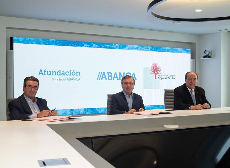 Convenio de Abanca, Afundación e a Asociación Galega dá Empresa Familiar. ABANCA/AFUNDACIÓN / Europa Press
