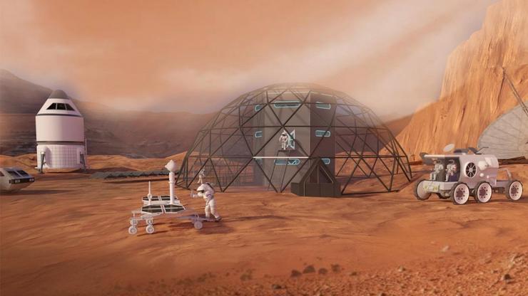 Investigadores da UVigo realizan un deseño conceptual dunha base humana en Marte / UVigo.
