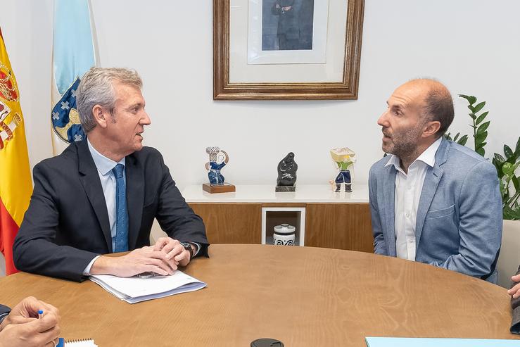 Reunión de Alfonso Rueda con Gonzalo Pérez Jácome. DAVID CABEZÓN @ XUNTA DE GALICIA / Europa Press