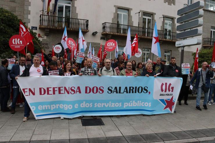 Concentración de delegados e delegadas do Area Pública da CIG / CIG.