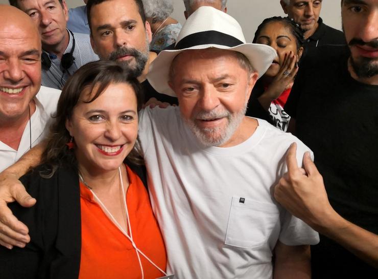 Ana Miranda con Lula da Silva 