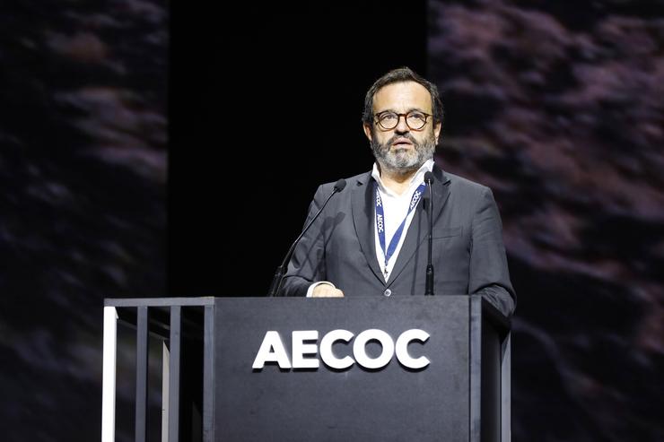 O presidente de AECOC, Ignacio González, durante o acto de clausura de 37º Congreso de Gran Consumo. AECOC - ROGER CASTELLÓ 