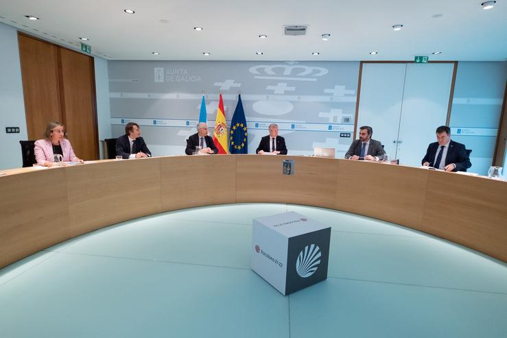 O presidente da Xunta, Alfonso Rueda, preside a reunión do Consello / XUNTA