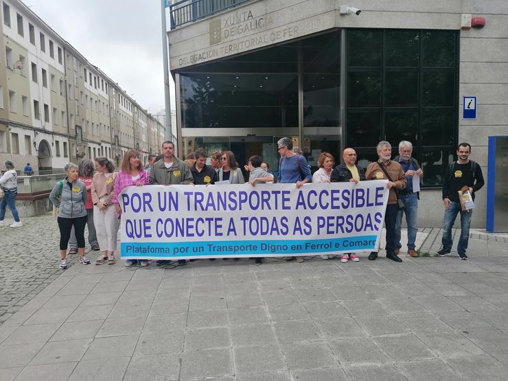 A Plataforma Transporte Público Digno Ferrol e Comarca / Europa Press.