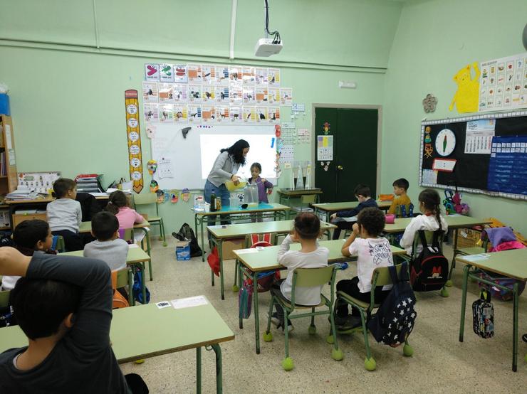 Augas de Galicia Levou A Cabo Esta semana Xornadas De Formación En Distinos Centros Educativos, Como É O Caso Do CEIP Manuel Cordo Boullosa, En Ponte Caldelas. XUNTA DE GALICIA