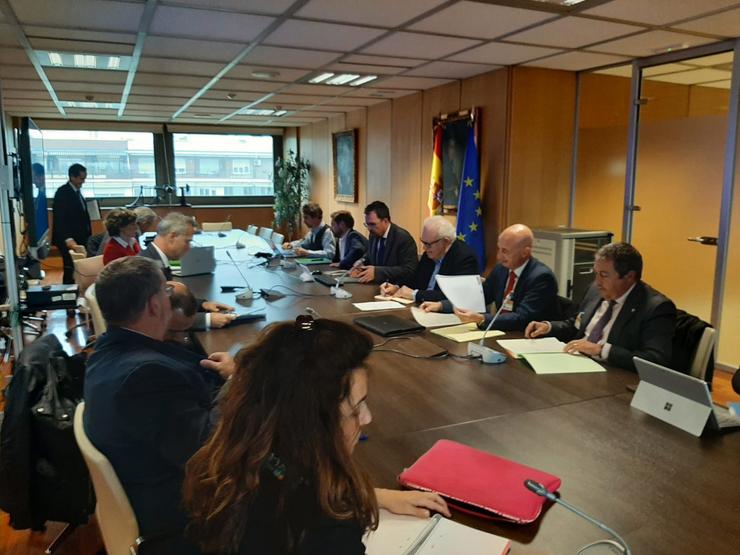 Reunión entre os representantes do Ministerio de Industria, Stellantis e das comunidades autónomas de Aragón, Galicia e Madrid.. MINISTERIO DE INDUSTRIA, COMERCIO E TURISMO / Europa Press