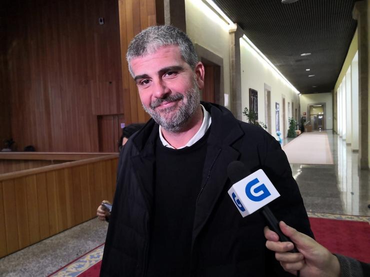 O deputado do PSdeG Martín Seco nos corredores da Cámara / Europa Press