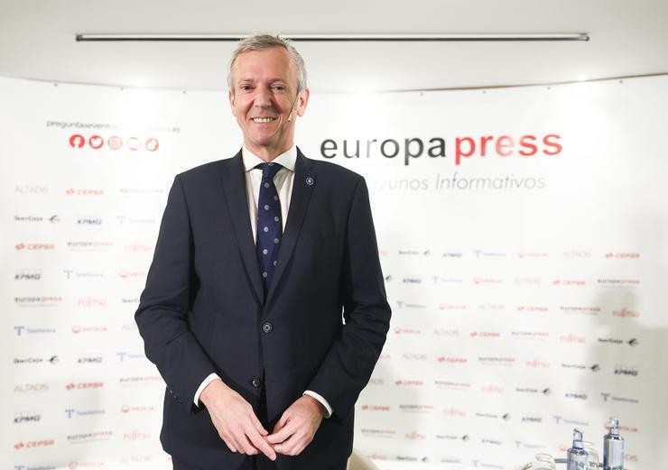 O presidente da Xunta de Galicia, Alfonso Rueda, pousa durante un almorzo informativo de Europa Press no Hotel Hyatt Regency Hesperia, a 22 de novembro de 2022, en Madrid (España).. Eduardo Parra - Europa Press / Europa Press