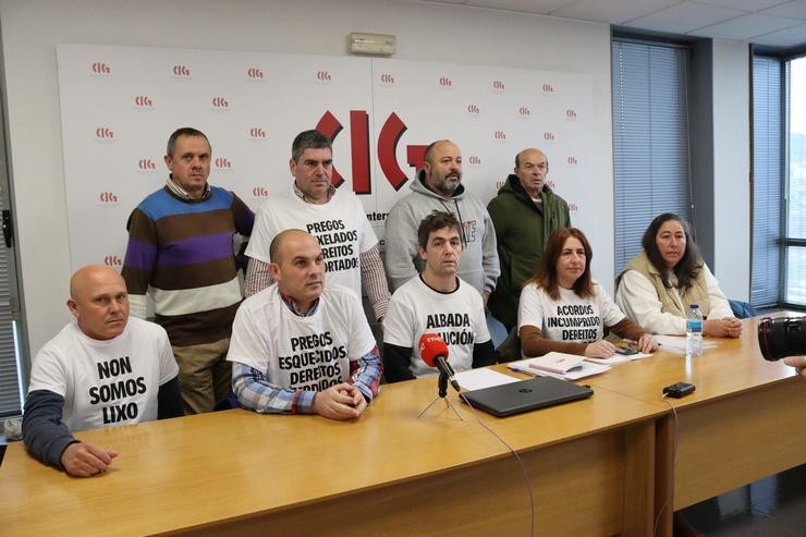 Rolda de prensa de representantes do comité de Albada / CIG