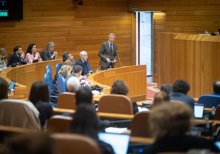 Rueda intervén no pleno da Cámara.. Xunta de Galicia 