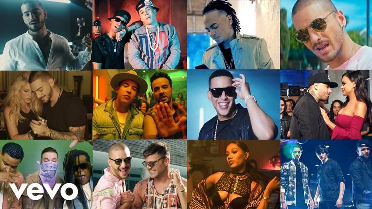 Varios dos artistas de moda de reggaeton en imaxes dos seus videoclips 