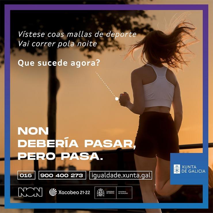 Campaña da Xunta contra a violencia de xénero que foi retuiteada este mércores.. XUNTA 