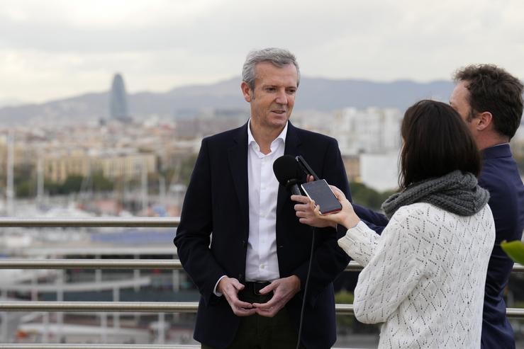 Alfonso Rueda, en Cataluña / Xunta de Galicia.