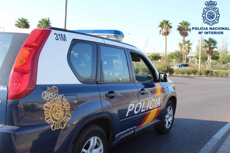 Coche patrulla de Policía Nacional. POLICÍA NACIONAL 