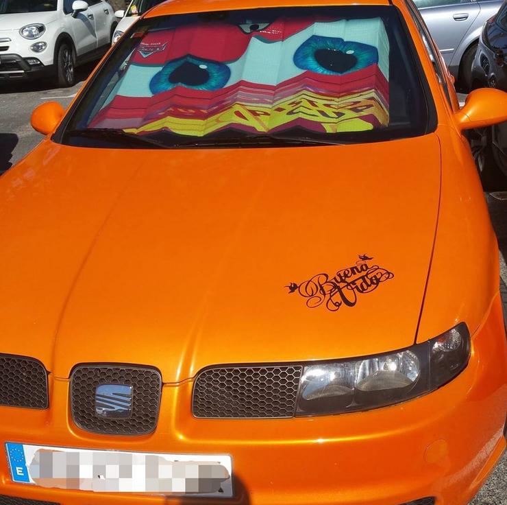 Coche de Rayo McQueen a medio tunear / Cedida