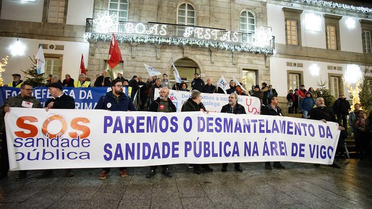 Concetración de SOS Sanidade Pública en Vigo.. JAVIER VÁZQUEZ - EP / Europa Press