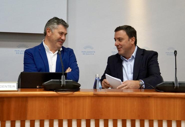O presidente da Deputación da Coruña e secretario xeral do PSdeG, Valentín González Formoso, na comisión de orzamentos do Parlamento. PSDEG / Europa Press