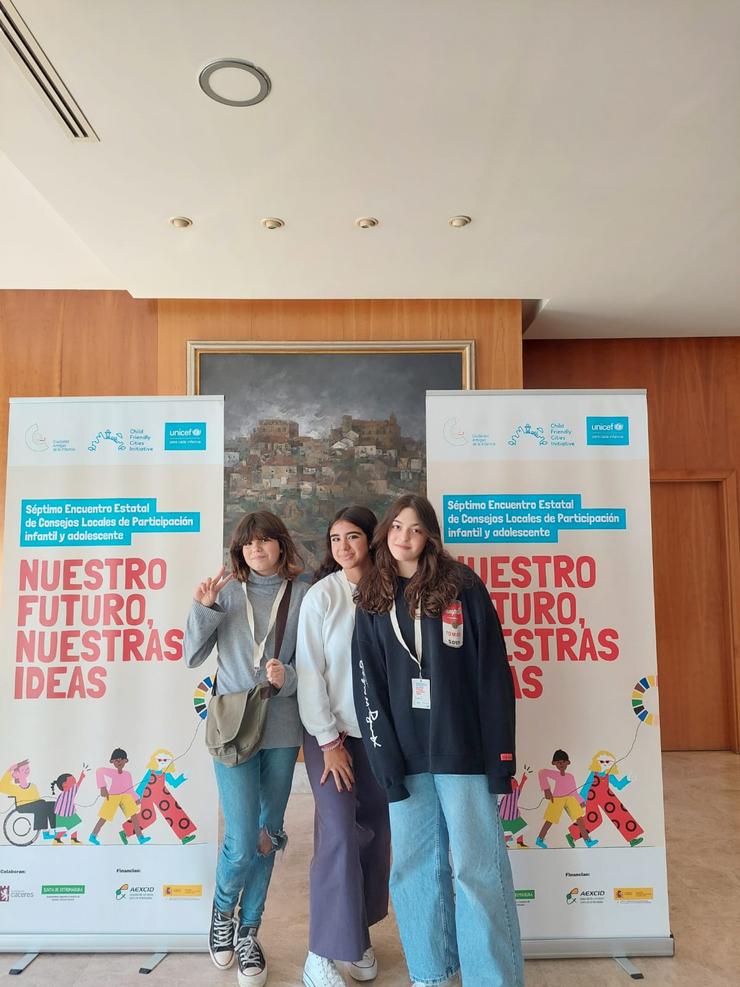 As rapazas Irene Iglesias, Alejandra Rodríguez e Lea González - cedida