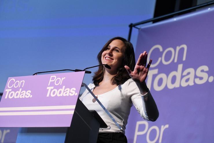 A secretaria xeral de Podemos e ministra de Dereitos Sociais e Axenda 2030, Ione Belarra 