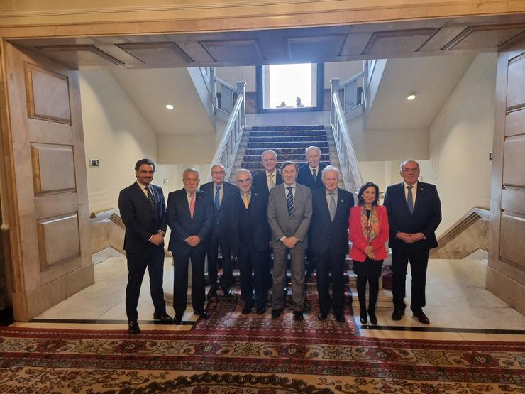 O vicepresidente segundo e conselleiro de Presidencia, Xustiza e Deportes, Diego Calvo, participa xunto ao presidente do Parlamento de Galicia, Miguel Anxo Santalices, na XXI edición dos Premios Iurisgama e  Montero Ríos 