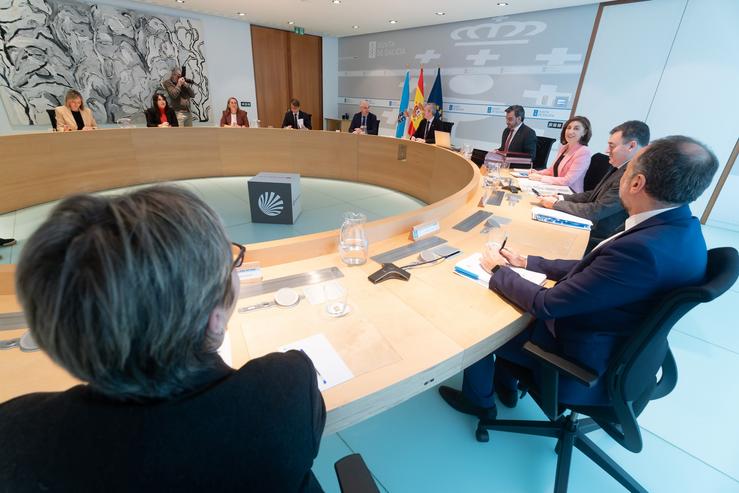 O titular do Goberno galego, Alfonso Rueda, preside o Consello da Xunta desta semana / David Cabezón - Xunta