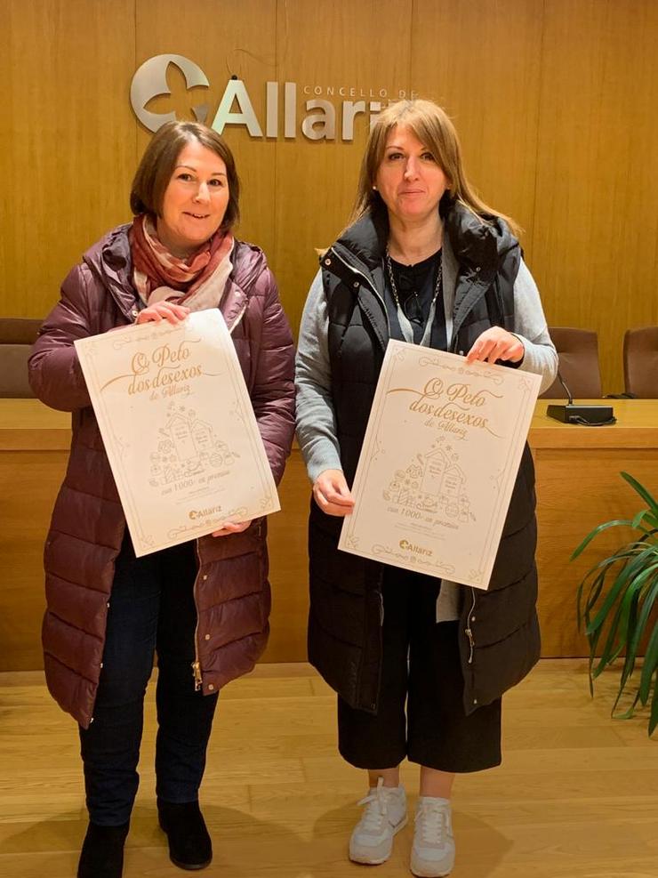 Cristina Cid e María López. Foto: Prensa Concello de Allariz.