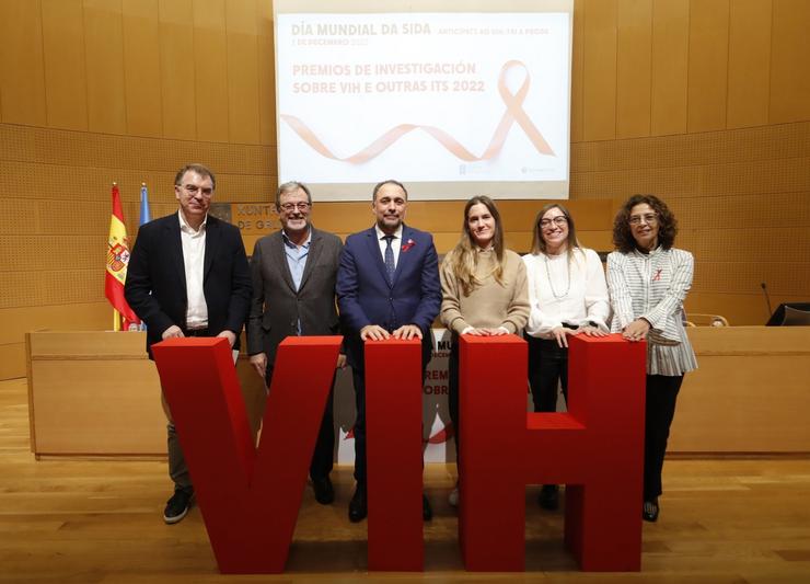 Acto de conmemoración do Día Mundial da Sida 2022, en Santiago de Compostela / Xunta de Galicia