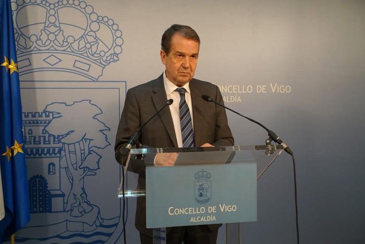 O alcalde de Vigo, Abel Caballero,  en rolda de prensa / CONCELLO DE VIGO