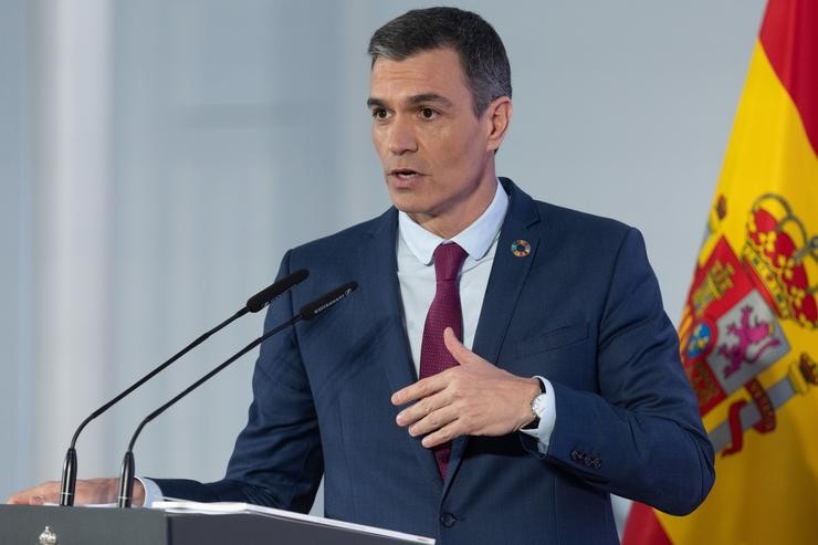 O presidente do Goberno, Pedro Sánche. A 27 de decembro de 2022, en Madrid.. Eduardo Parra - Europa Press