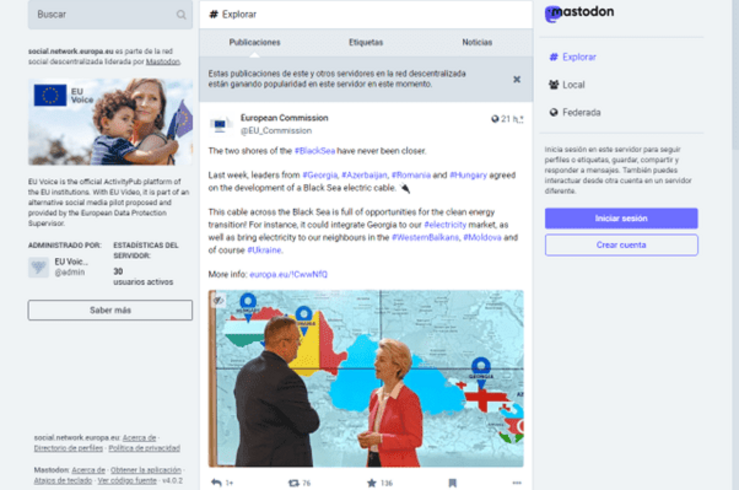 A Unión Europea propia a súas propias redes sociais EU Voice e EU video