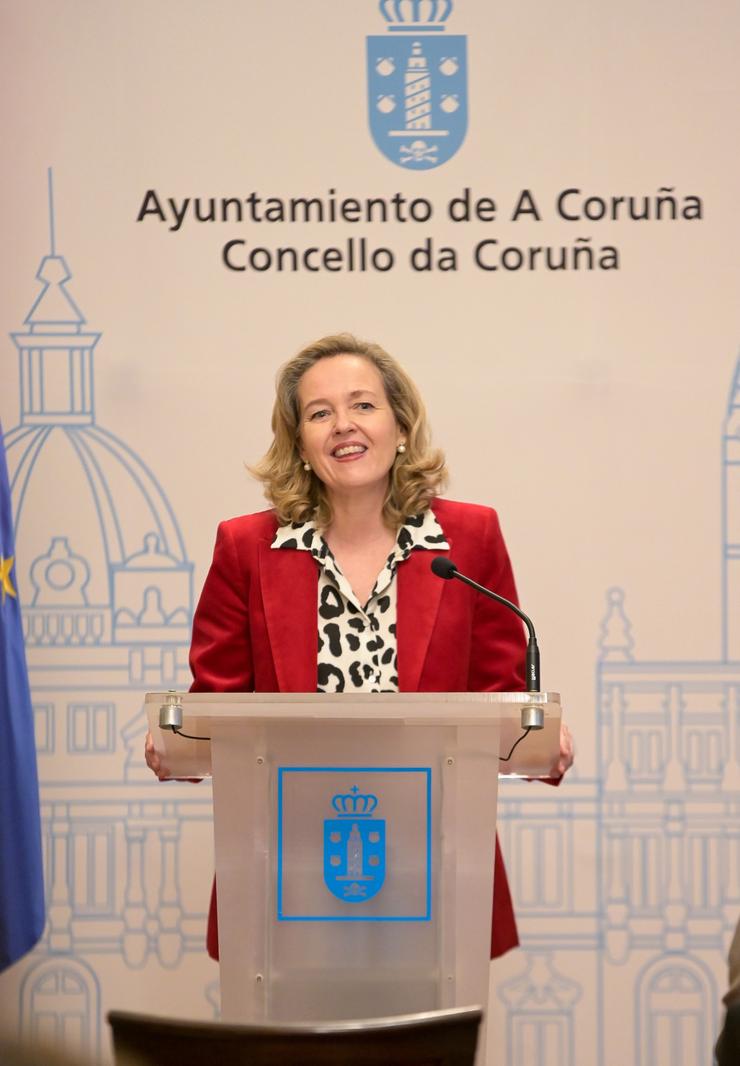 A vicepresidenta primeira e ministra de Asuntos Económicos e Transformación Dixital, Nadia Calviño / M. Dylan - Europa Press 