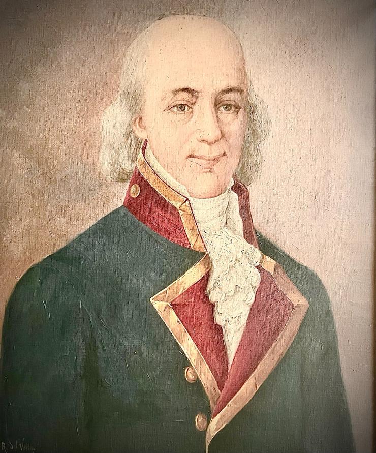 Enxeñeiro militar Pedro Antonio Cerviño e Núñez de la Fuente, nado en 1757 na Lamosa, Campo Lameiro, Pontevedra. Foi o primeiro director da Escola de Náutica porteña desde 1799 e en 1806 organizou e comandou o Tercio de Gallegos de Bos Aires, vitorioso fronte ao exército invasor británico 