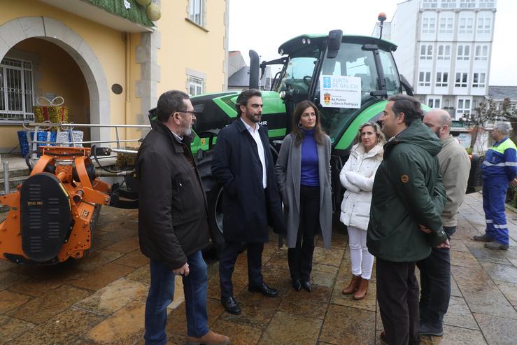 O vicepresidente segundo e conselleiro de Presidencia, Xustiza e Deportes, Diego Calvo, este venres nas Pontes 