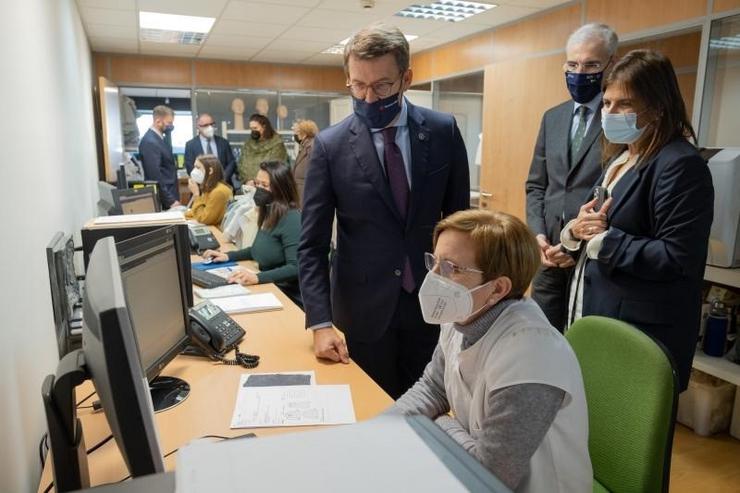 Feijóo visita as instalacións de Nanos / Xunta de Galicia.