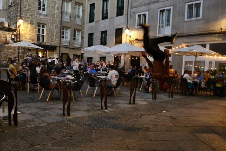 Arquivo - Bares e restaurantes no centro histórico de Ourense.. Rosa Veiga - Europa Press - Arquivo 