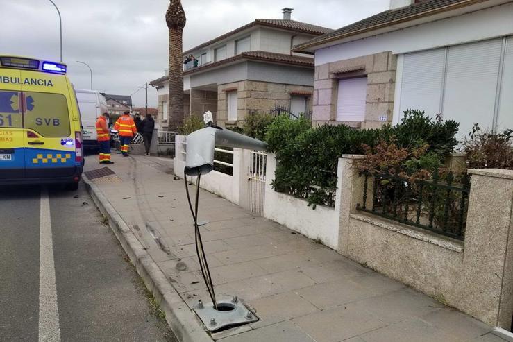 Accidente no municipio de Sanxenxo (Pontevedra).. CONCELLO DE SANXENXO 