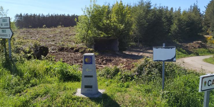 Construción dun polígono industrial nas inmediacións do Camiño Primitivo na Fonsagrada (Lugo). ECOLOXISTAS EN ACCIÓN / Europa Press