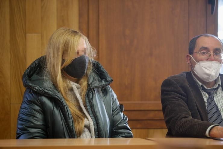 A única acusada do asasinato de Desirée Leal, a súa nai, durante unha sesión do xuízo.. Carlos Castro - Europa Press