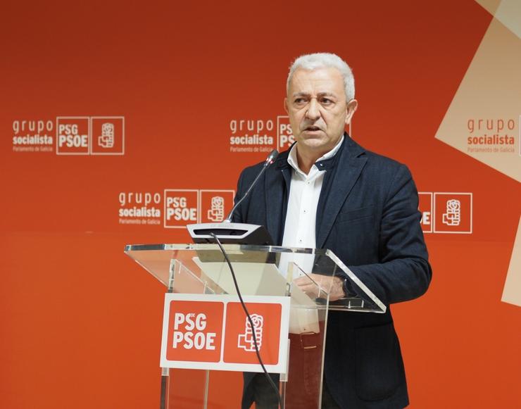 O portavoz parlamentario socialista en Galicia, Luís Álvarez. PSDEG 