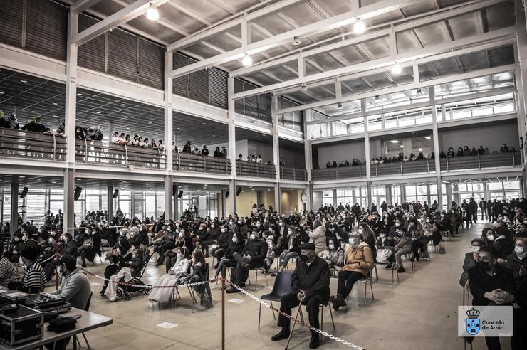 Público asistente ao Multiusos Terra do Queixo. Foto: Prensa Concello de Arzúa