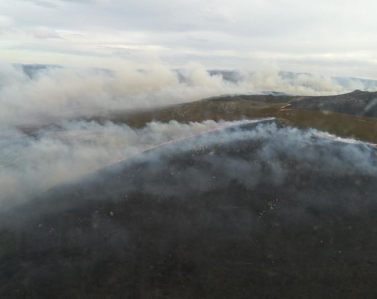 Descende a Nivel 0 o incendio en Lubián (Zamora).. JCYL @NATURALEZACYL 