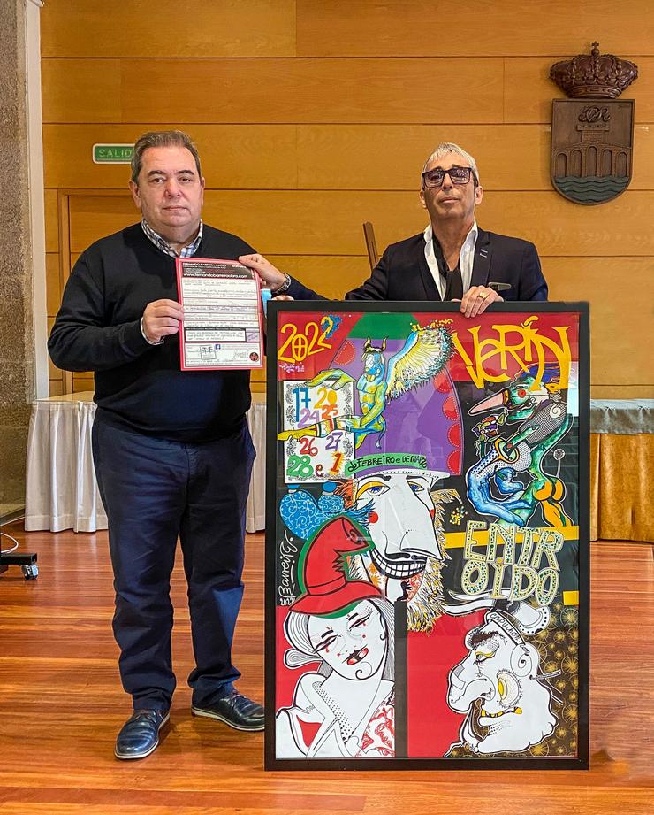 Presentación do cartel do Entroido de Verín 2022. Foto: Prensa Concello de Verín