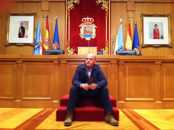 Arquivo - O presidente da Deputación, Manuel Baltar, no salón de plenos.. DEPUTACIÓN DE OURENSE - Arquivo 