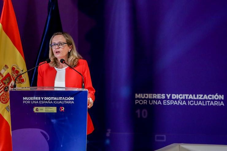 A vicepresidenta primeira do Goberno e ministra de Asuntos Económicos e Transformación Dixital, Nadia Calviño. Ricardo Rubio - Europa Press / Europa Press